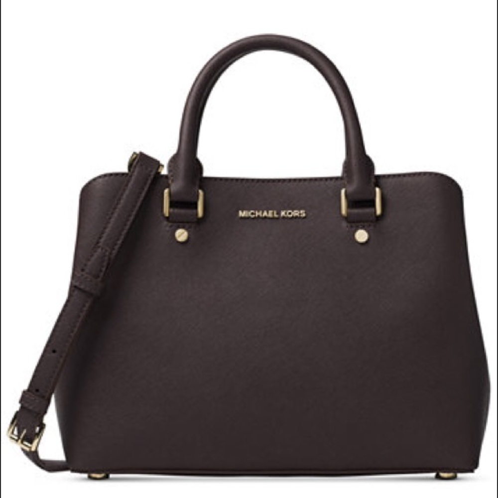 Michael Kors Saffiano Savannah Medium Satchel